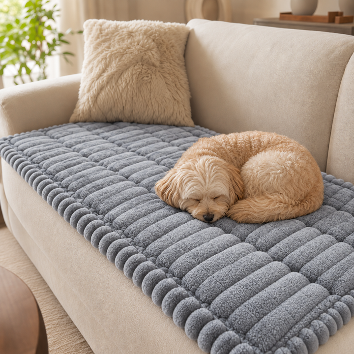 Corduroy Haven – Quilted Corduroy Non-Slip Sofa Cover
