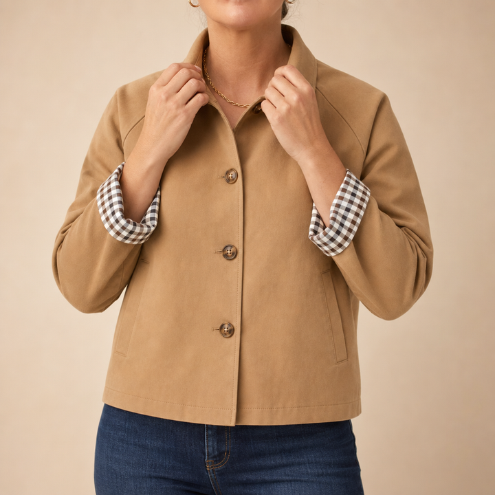 Mayfair – Tartan Raglan Sleeve Casual Coat