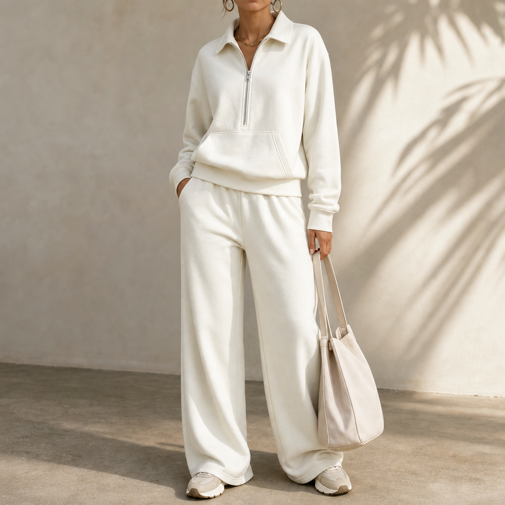 Easolde – Half-Zip Collar Lounge Set