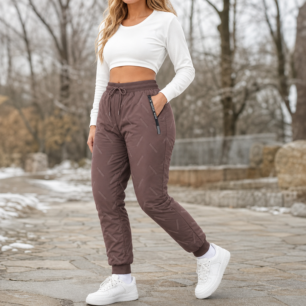 Frostline – Quilted Fleece-Lined Jogger Pants