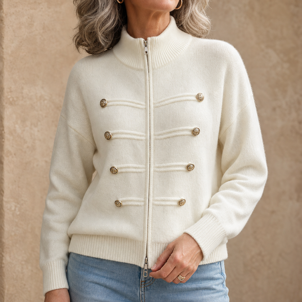 Zipelle – Two-Way Zip Sweater Jacket