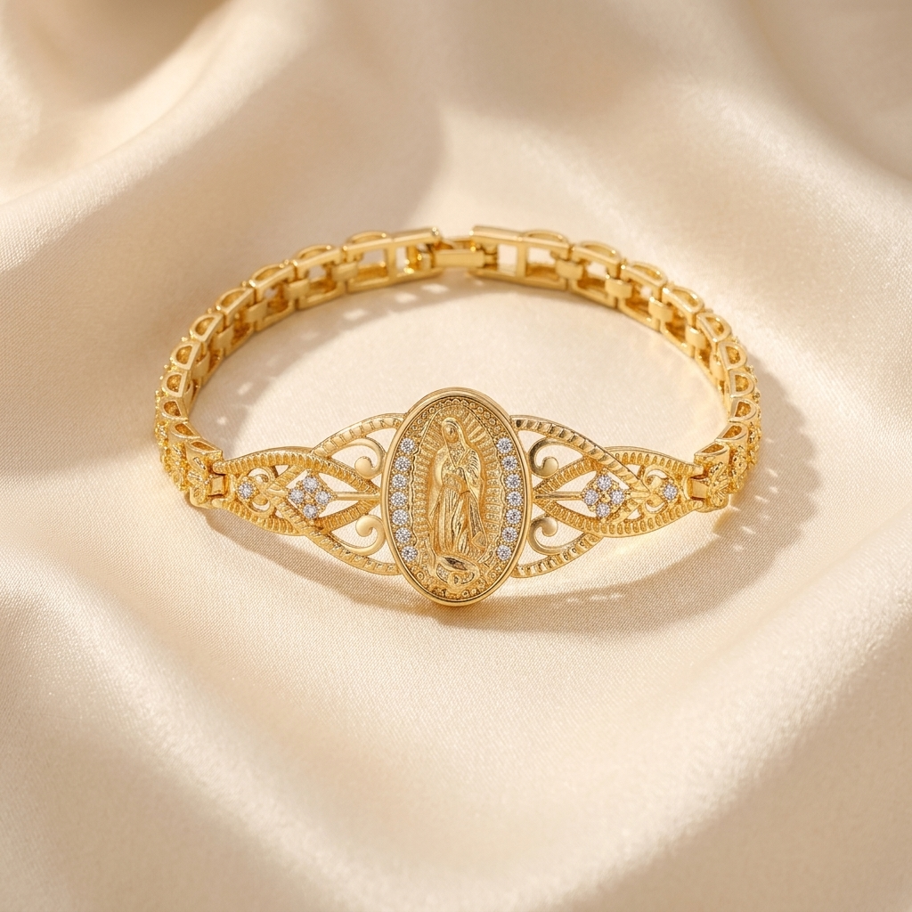 Sancta™ – Virgin Mary Filigree Bracelet