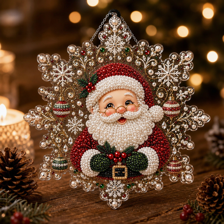 Lumicraft – Special-Shaped Diamond Santa Ornament Kit