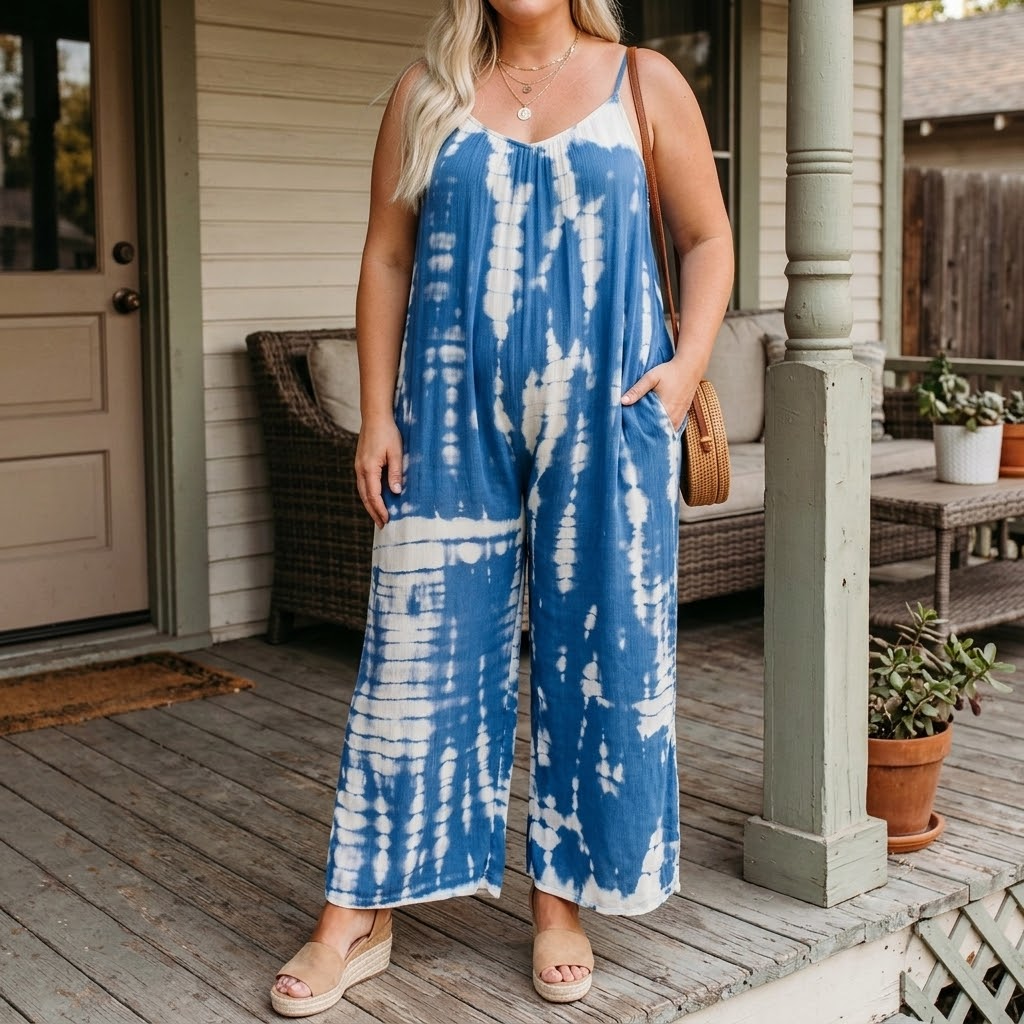 Sevella™ – Wide-Leg Tie-Dye Jumpsuit