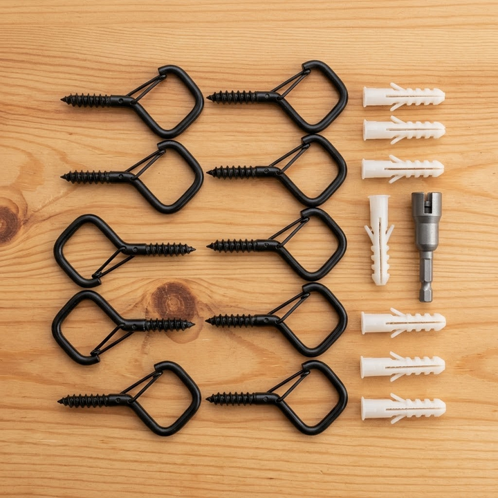 SnapLock™ - Snap Hanging Hooks with Drill Bit Set