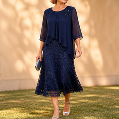 Elavine – Lace Overlay Dress That Moves With Grace, Not Against It