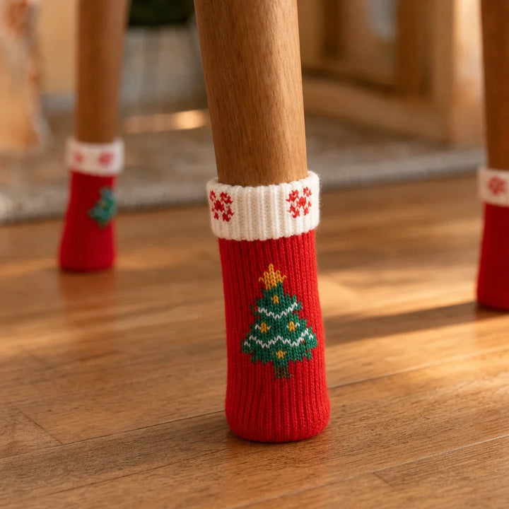 HollyHush – Christmas Knit Chair Leg Covers (4pcs)