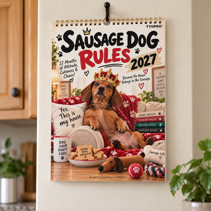 Sasstooth – Sarcastic Dachshund Wall Calendar