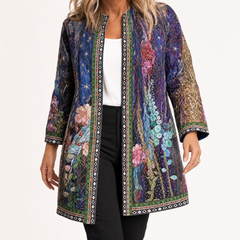 Patrice™ – Art-Print Open Jacket for Effortless Style