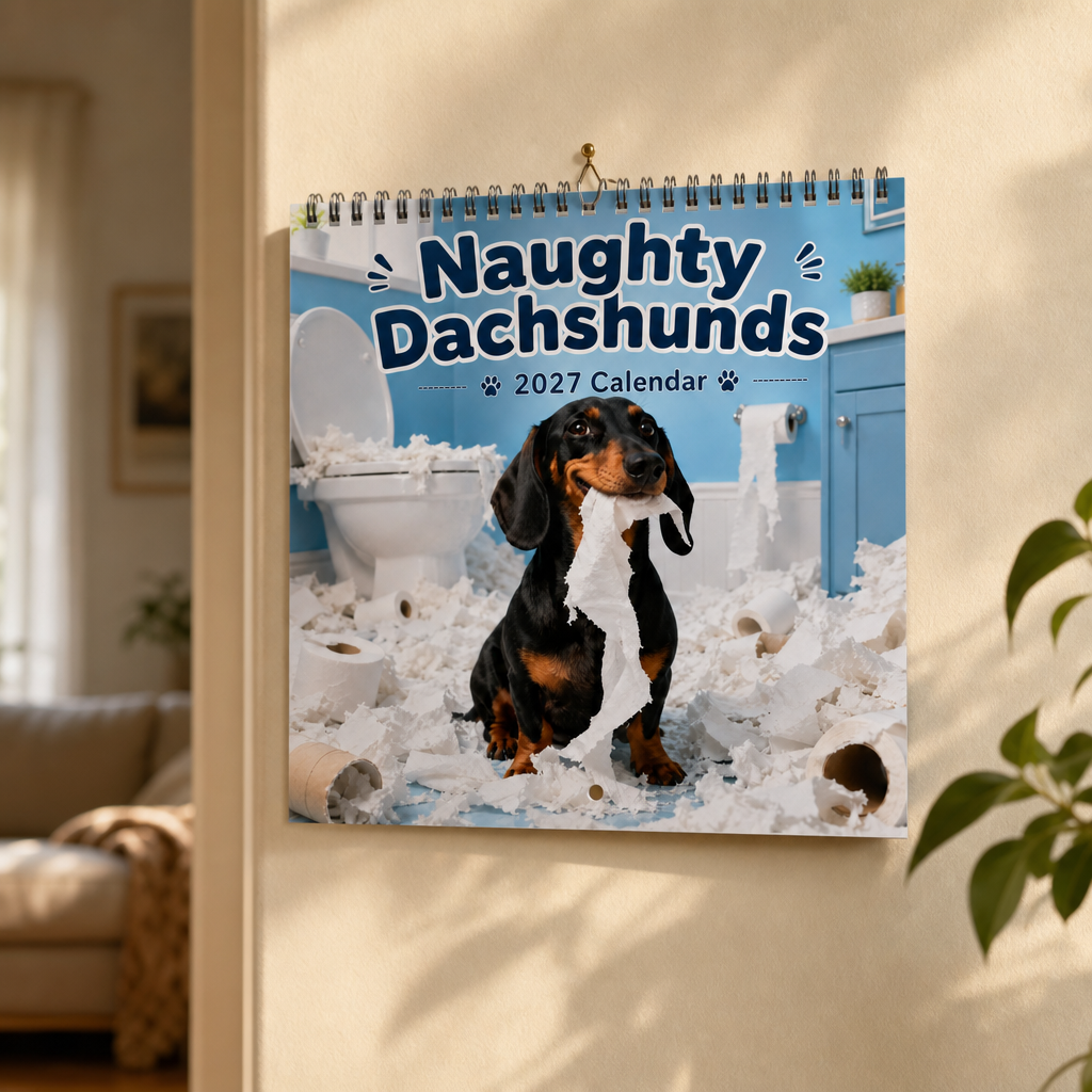 Dapper Dachshunds – Funny Dachshund Wall Calendar