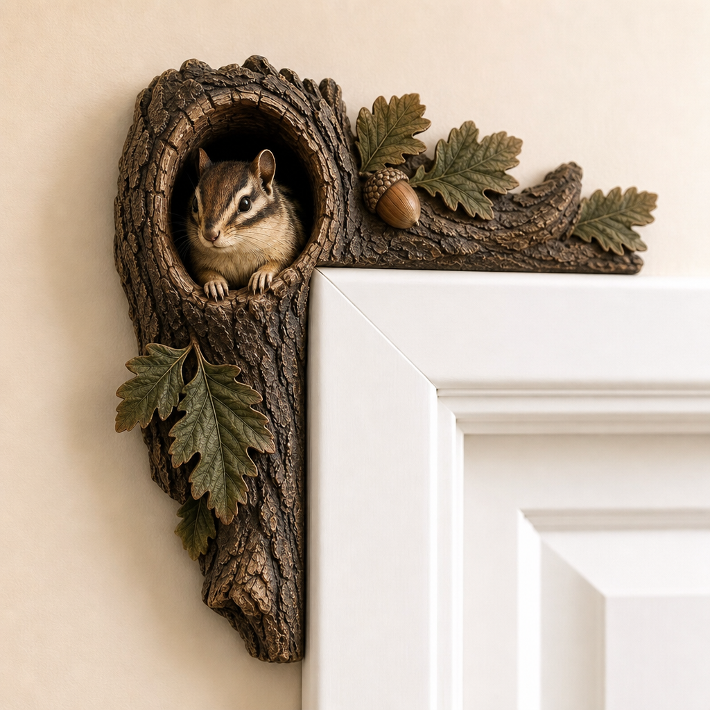 Hollowbrook – Corner-Wrap Wood Door Topper