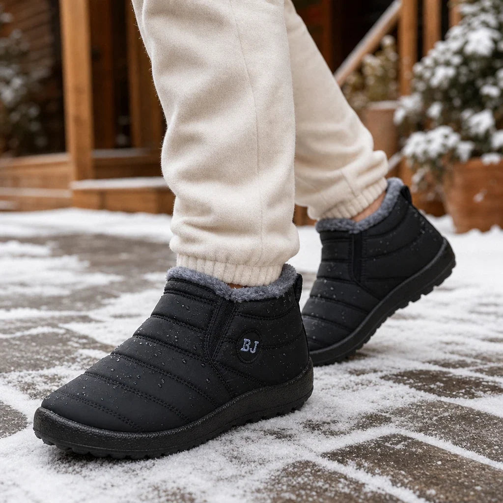 Froststep – Fleece-Lined-Look Waterproof Slip-On Winter Shoes