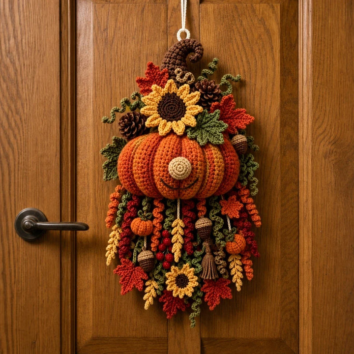 Hearth & Stitch – Layered Crochet Seasonal Door Hanger