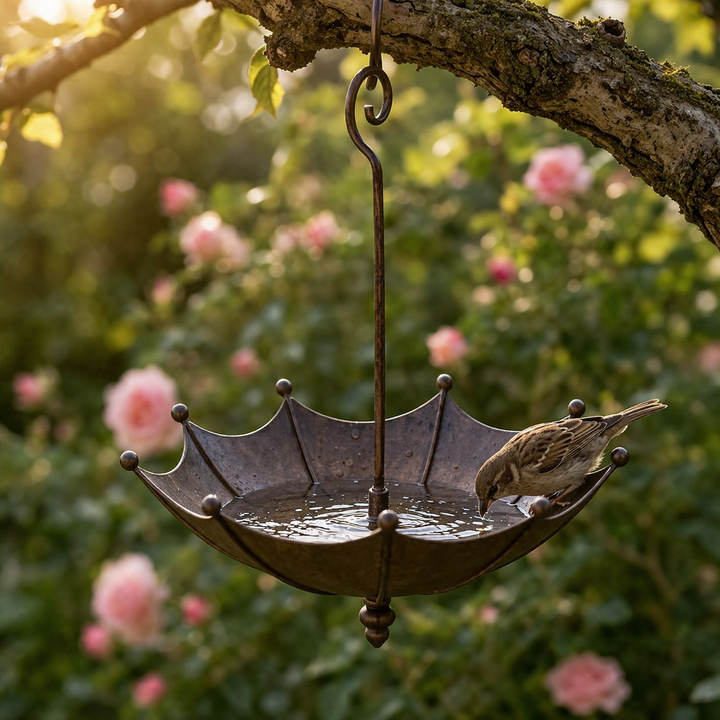 Veluna™ Hanging Umbrella Bird Feeder & Bath