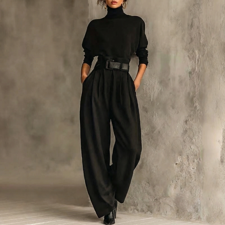 Vesaire™ – Belted Two Piece Matching Set
