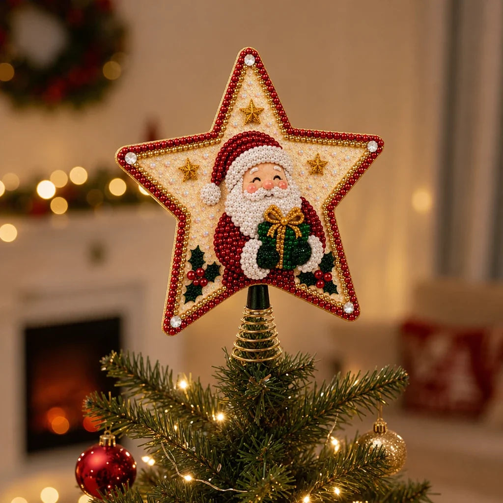 Starryloom – Santa Diamond Painting Christmas Tree Topper