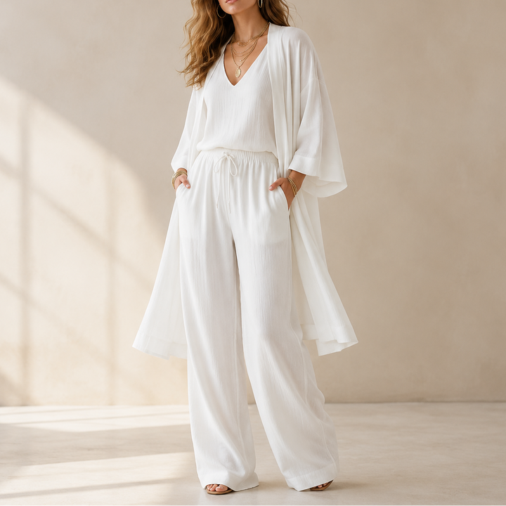 Eloria™ - Elegant 3-Piece Loungewear Set for Effortless Style