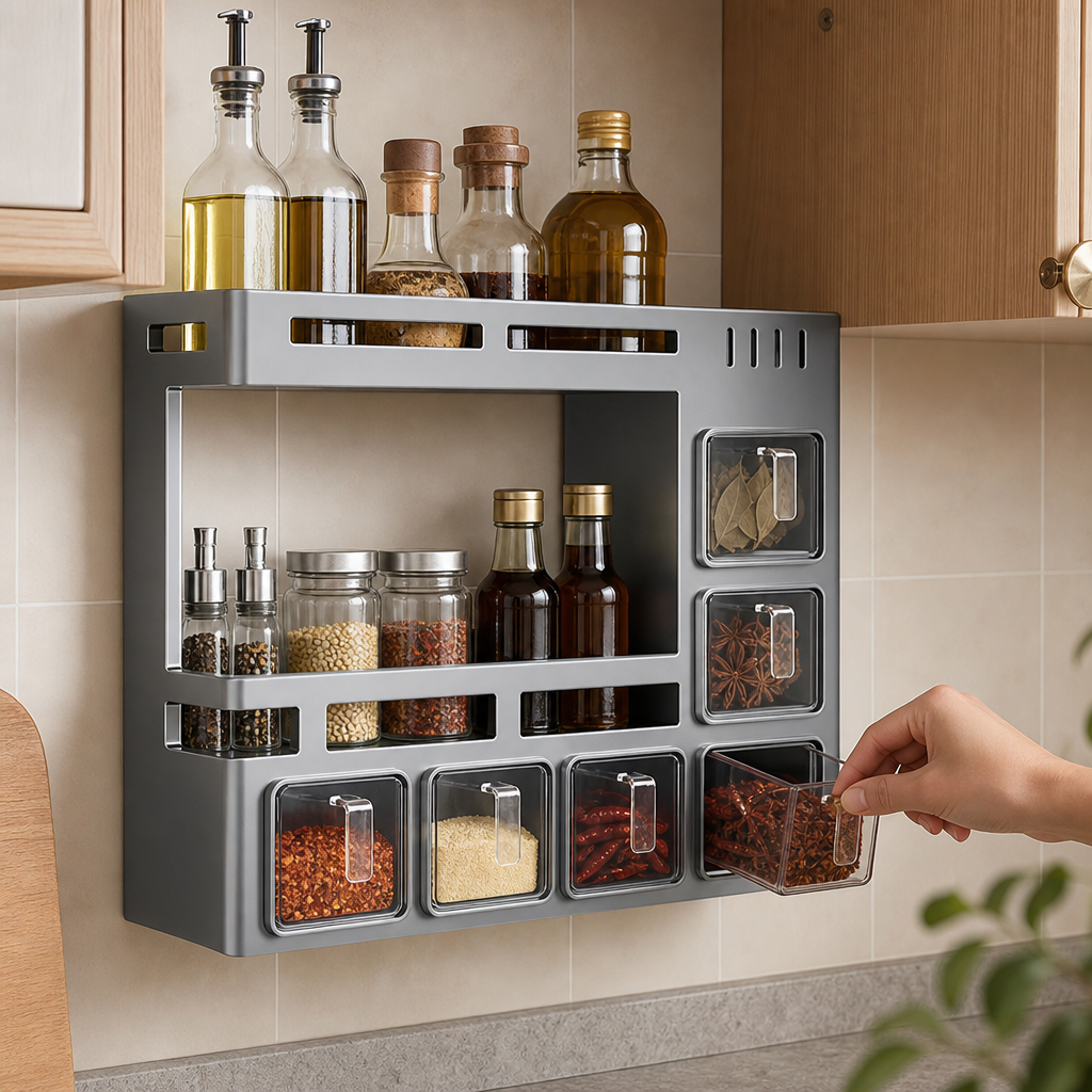 Drynest – Anti-Rust Sealed Sliding Drawer Wall Rack