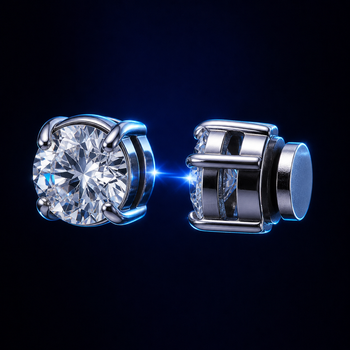 Luxora™ – Magnetic Diamond Stud Earrings No Piercing