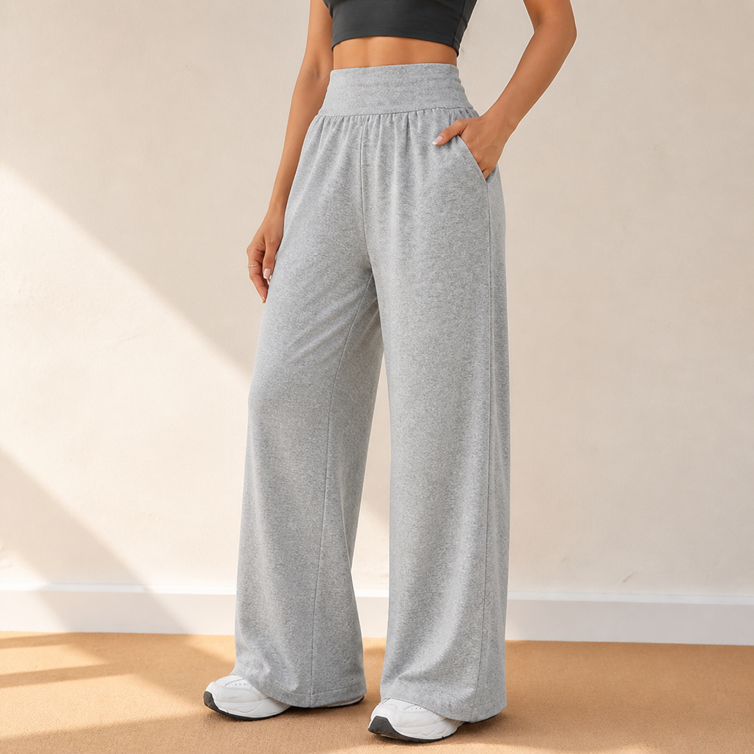 Lunessa™ High-Waist Wide-Leg Sweatpants for Effortless Style
