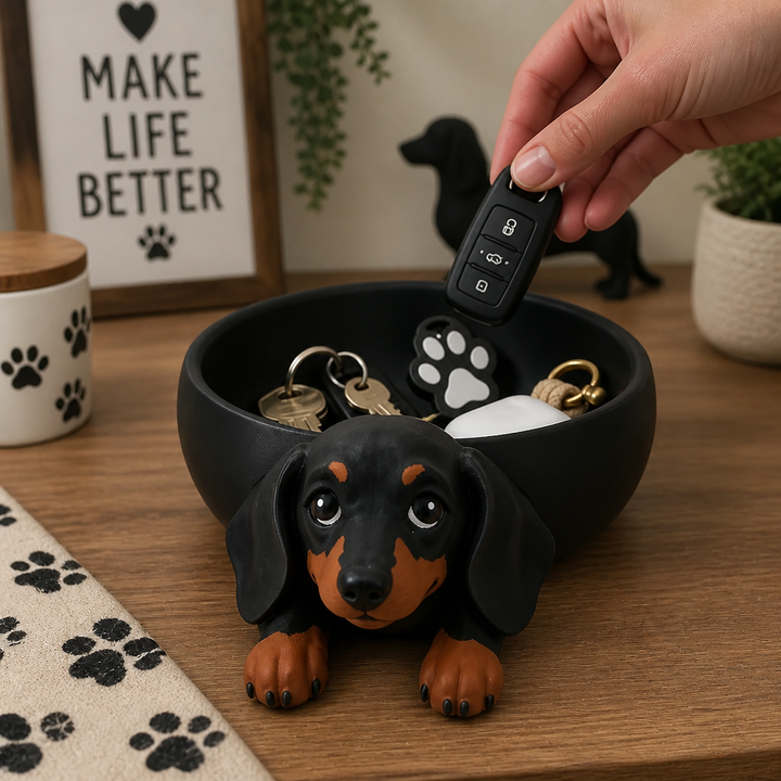 Wienerly – Dachshund Tray That Gives Loose Keys A Home