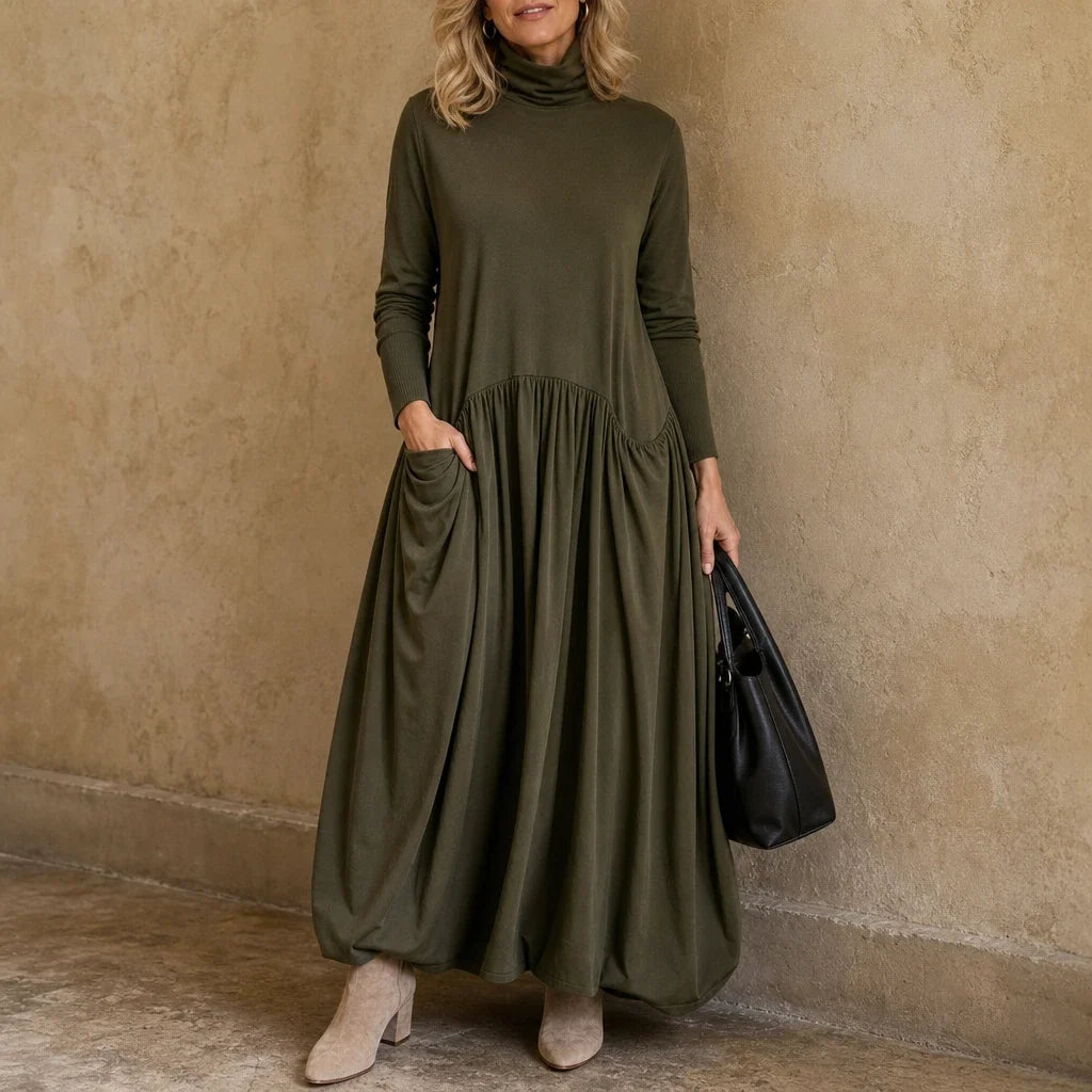 Sloane – High Neck Pocket Maxi Dress