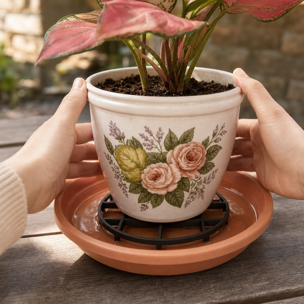 RootRise – Reinforced Open-Grid Planter Riser (2Pcs)