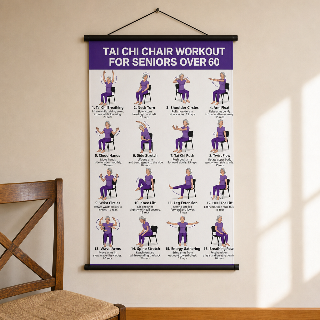 Steadwell – Seated And Standing Tai Chi Wall Chart