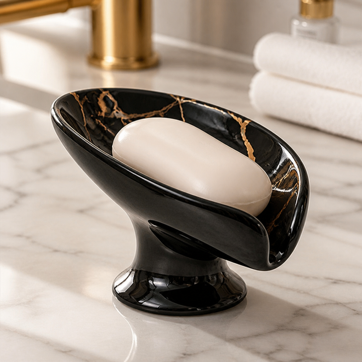 Leaflet – Self-Draining Ceramic Leaf Soap Dish