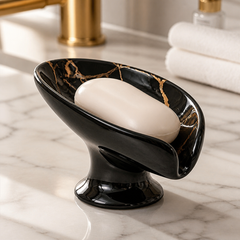 Leaflet – Self-Draining Ceramic Leaf Soap Dish