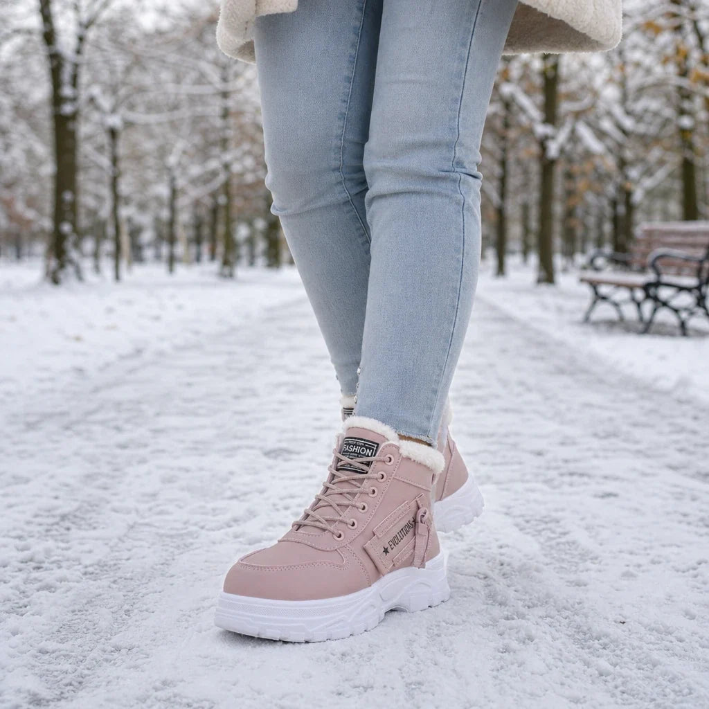 Veluna – Plush-Lined Winter Ankle Boots