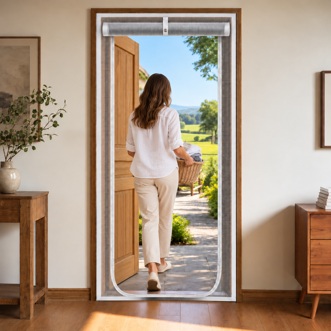 BreezePaw – Zippered Mesh Doorway Screen