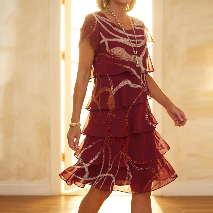 Floressa™ – Layered Ruffle Dress for Effortless Elegance