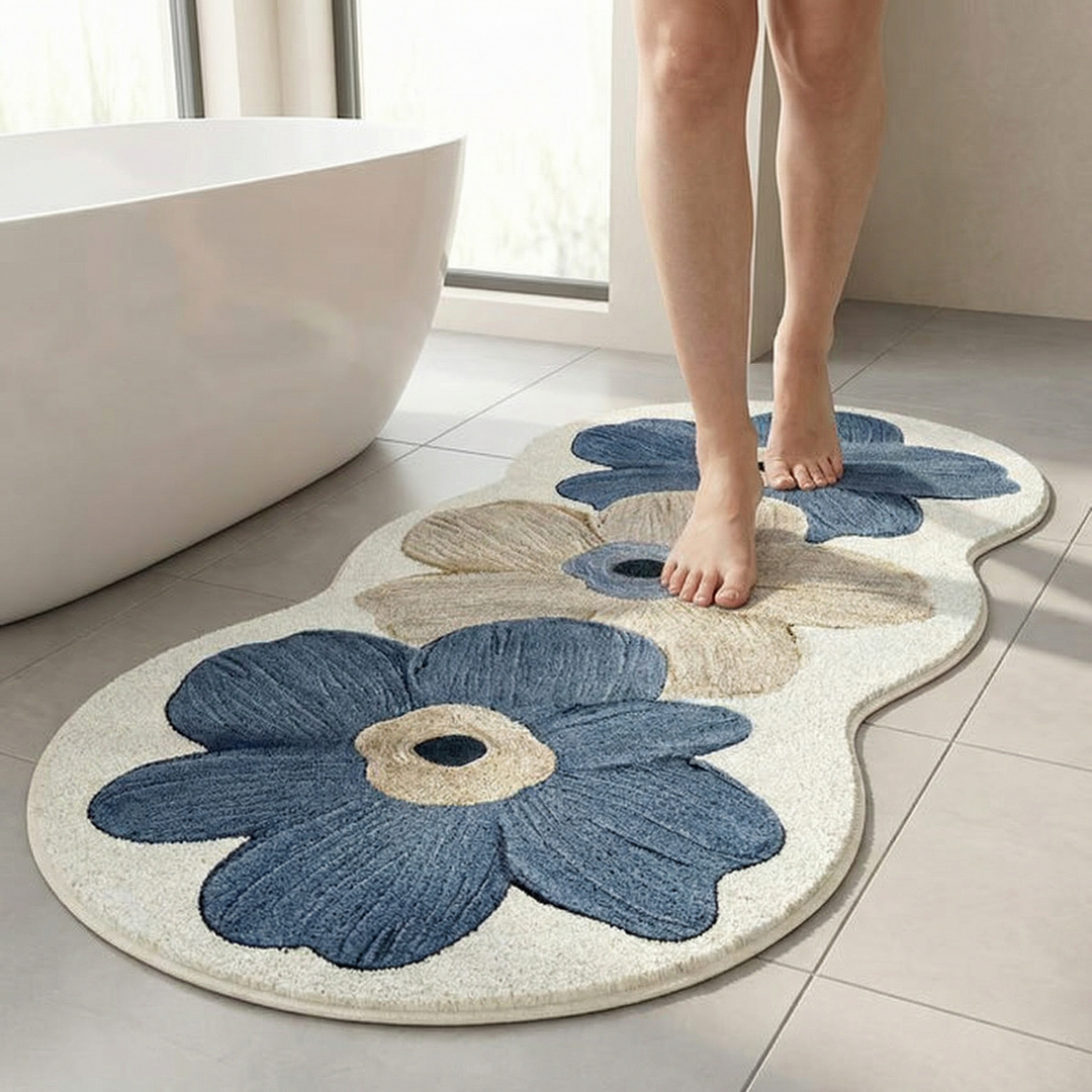 Bloomora™ — Sculpted Floral Accent Rug