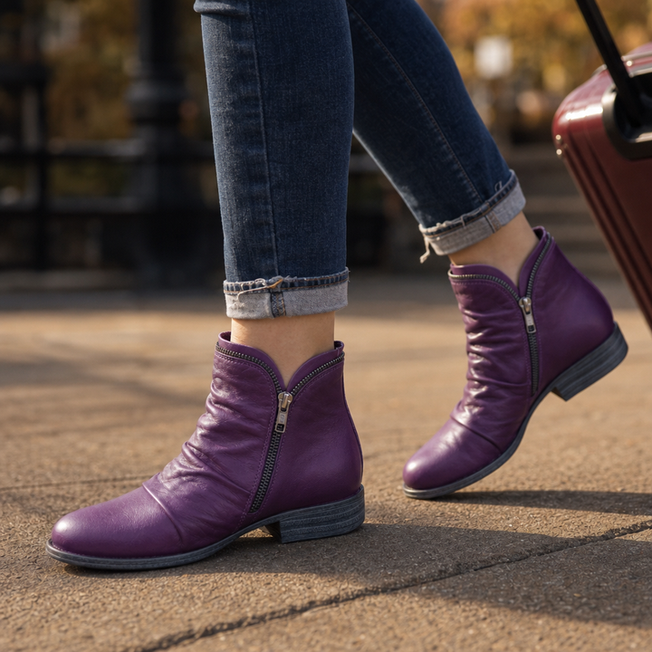 Vela Boots – Side-Zip Slim Ankle Boots