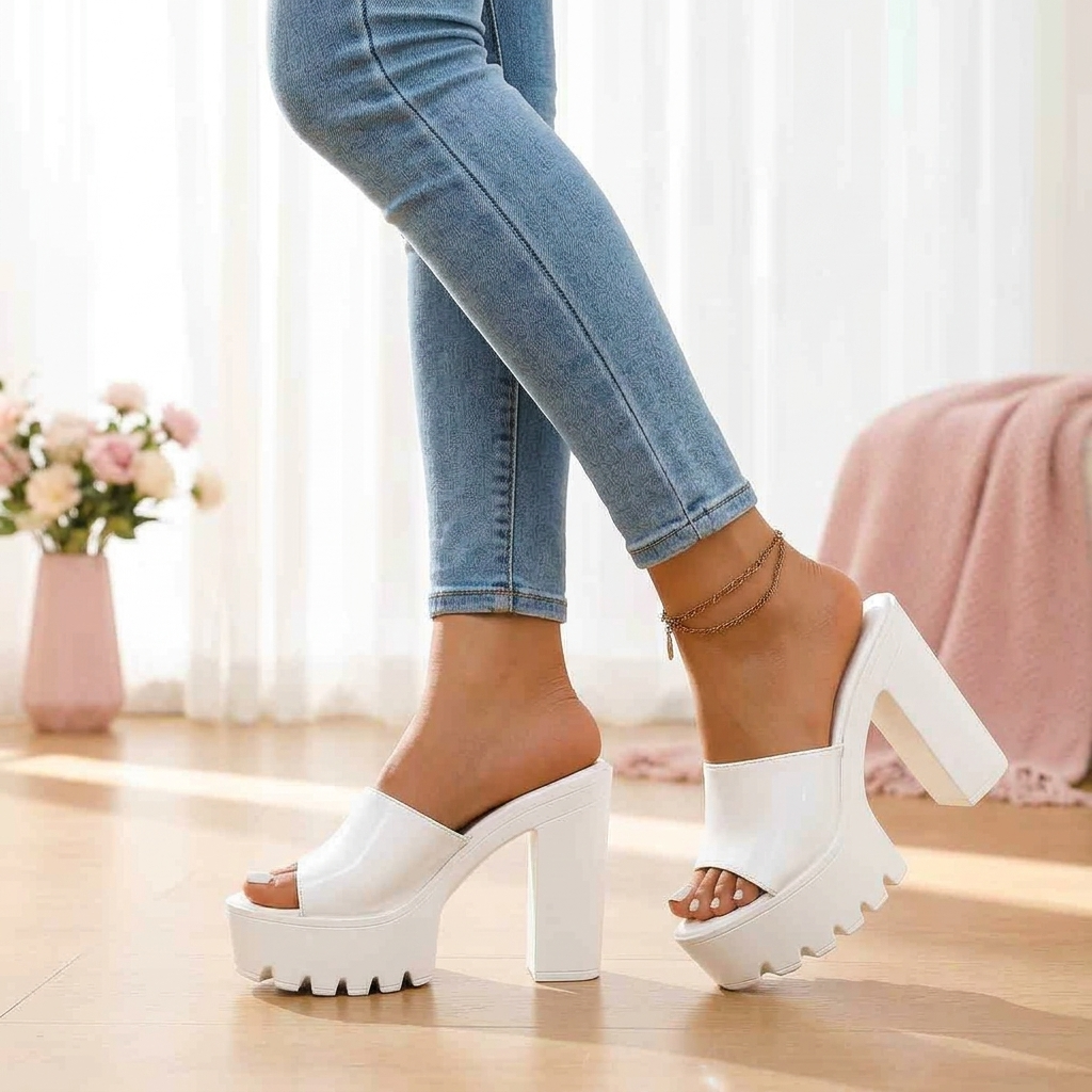 Elvara™ – Chunky Platform Heel Sandals