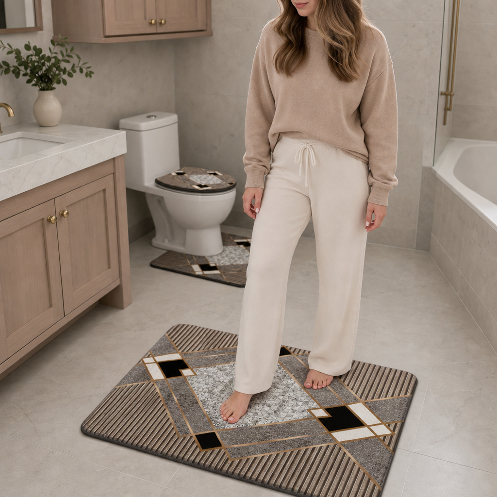 Cozyhaven – Four-Piece Plush Bathroom Rug Set