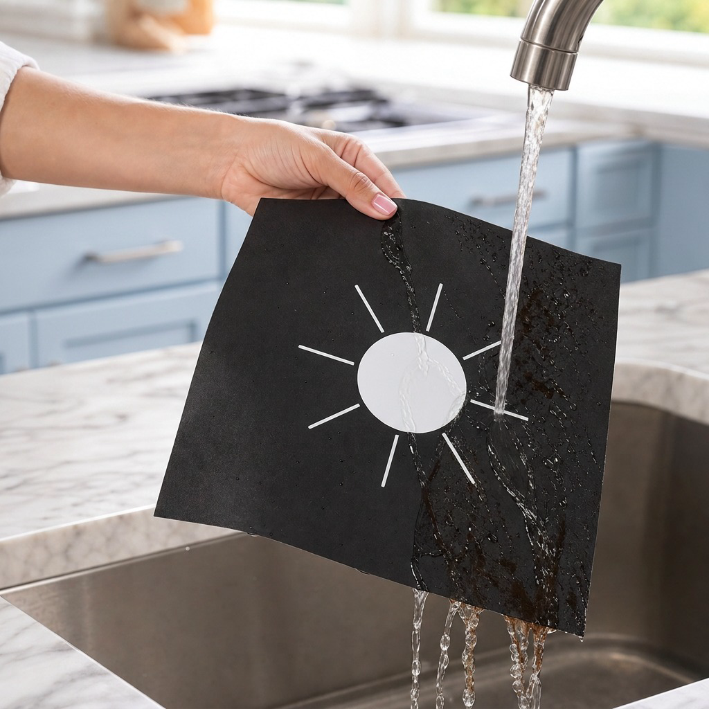 Cleargrate – Trimmable Non-Stick Burner Cover Set (4-Packs)