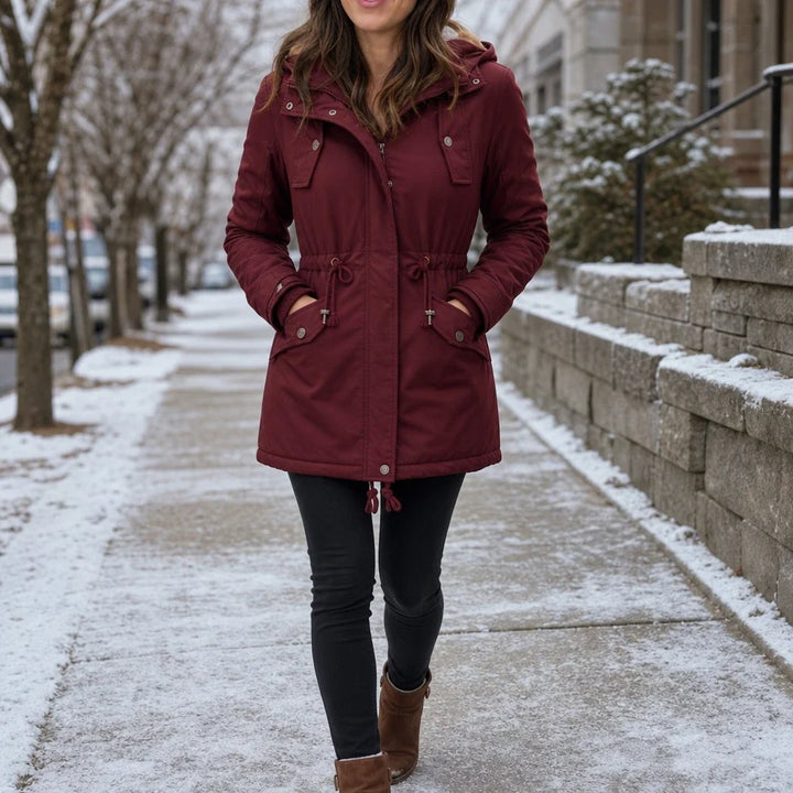 Warmelle – Hooded Fleece-Lined Padded Winter Coat