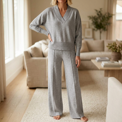 Lunessa™ – Soft Knit Sweater and Wide Leg Pants Set