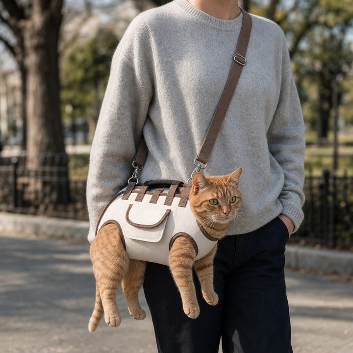 Pawvia – 3-In-1 Mesh Cat Carrier Sling