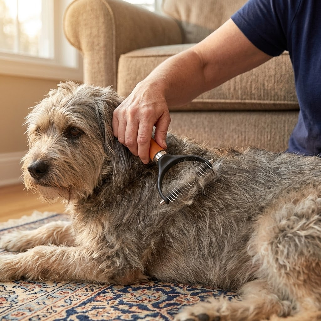 PetGroom™ – Double-Sided Dematting Brush for Dogs and Cats