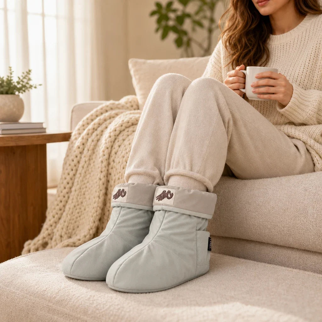 CosyStep – USB Heated Padded Foot Warmer Boots