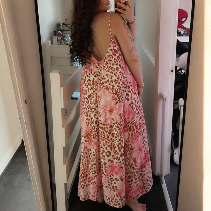 Wearbella – Deep U-Back Maxi Dress That Skims, Never Clings