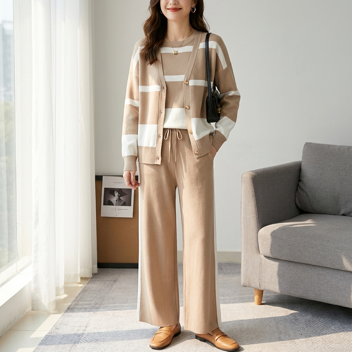 Lunaire™ – 3 Piece Coordinated Knit Lounge Set