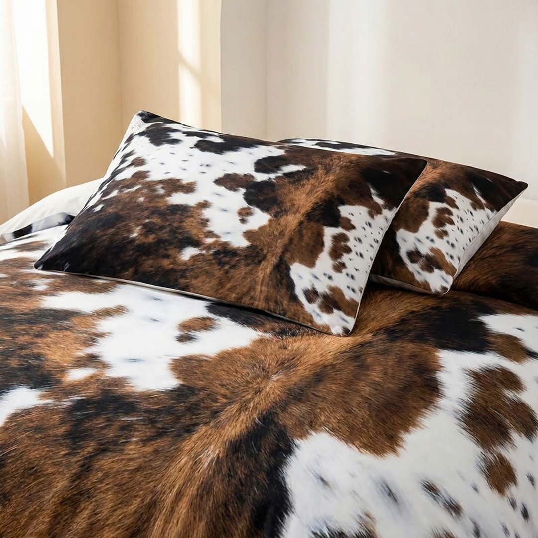 Ranchero™ — Western Cowhide Bedding Set