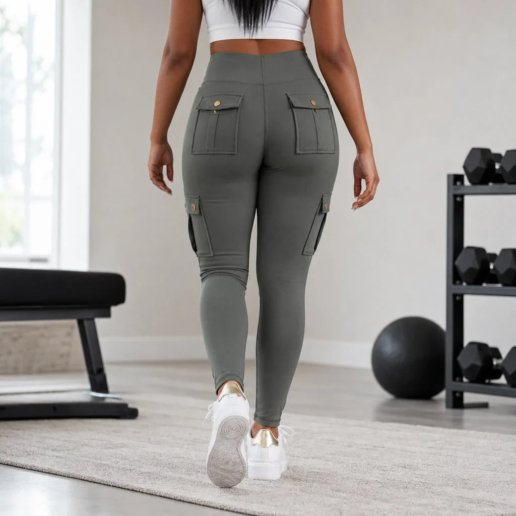 Form & Field – High-Waisted Cargo Pocket Leggings