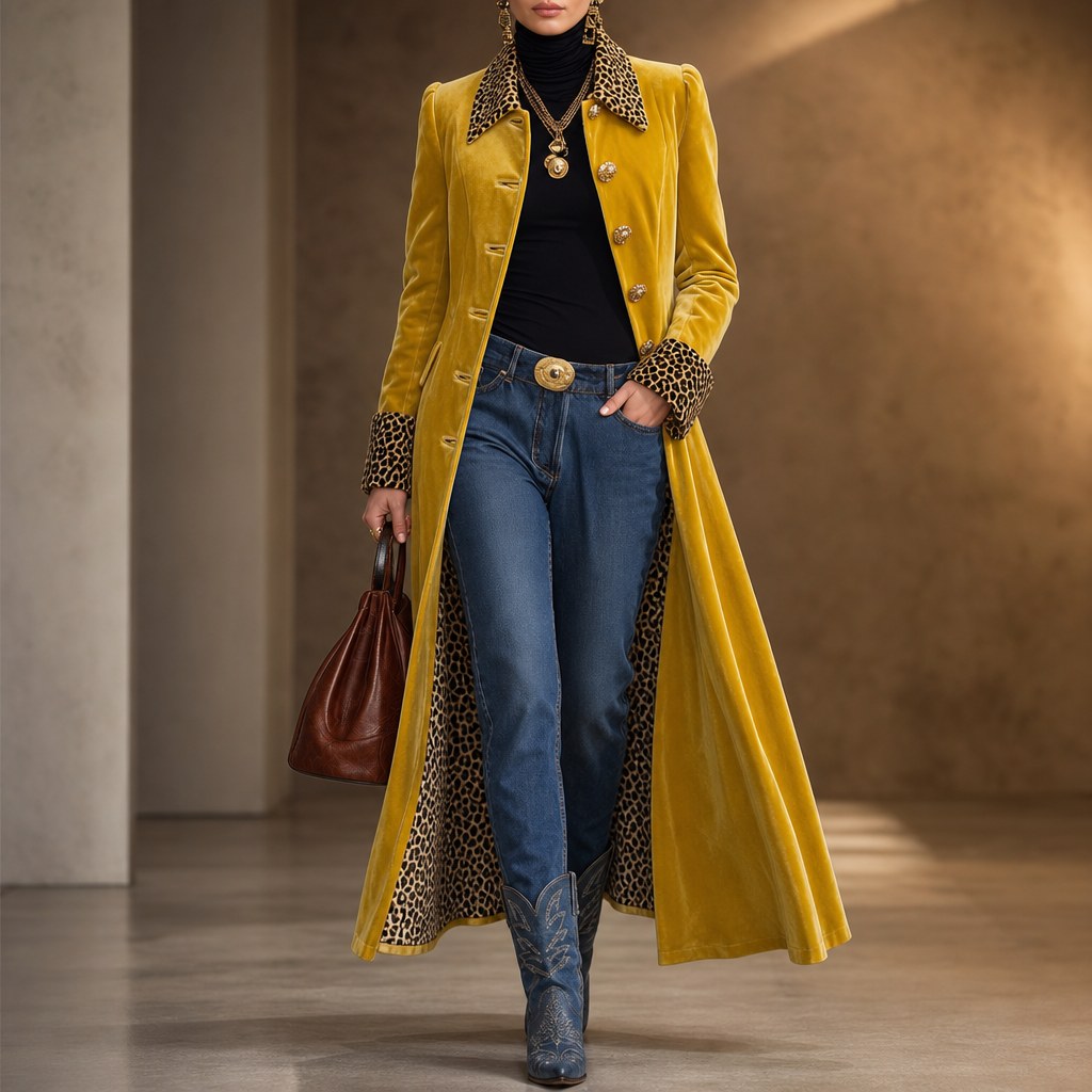 Wrapelle - Vintage Bohemian Long Coat