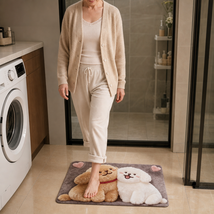 Driza – Non-Slip Quick-Dry Faux Plush Floor Mat