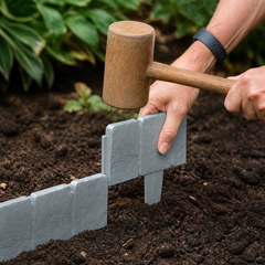 Stonelay™ – Stone-Effect Garden Edging that Taps In